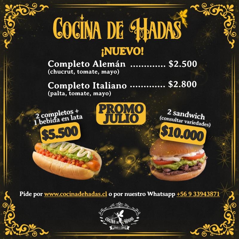 Promoción de Julio - Cocina de Hadas
